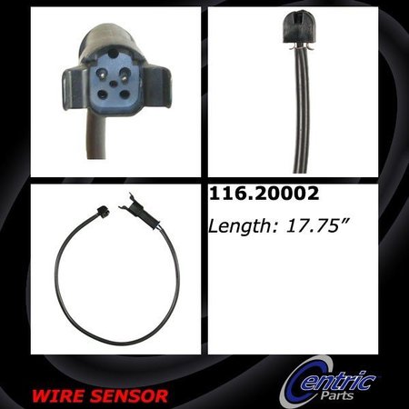 CENTRIC PARTS Brake Pad Sensor Wires, 116.20002 116.20002